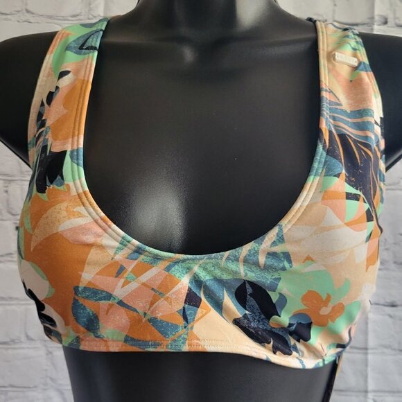 Printed Beach Classics Elongated Triangle Bikini Top - Picture 1 of 5
